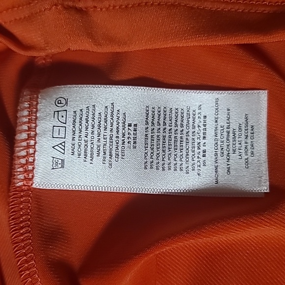 NWT Michael Kors Women's Orange Blouse, Size SP - Picture 7 of 9